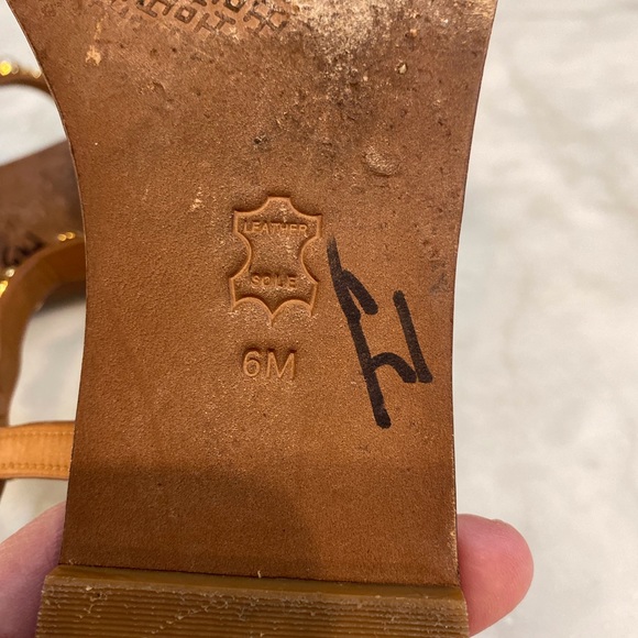 🤎TORY BURCH EMMY TAN LEATHER SANDALS! - Picture 6 of 7